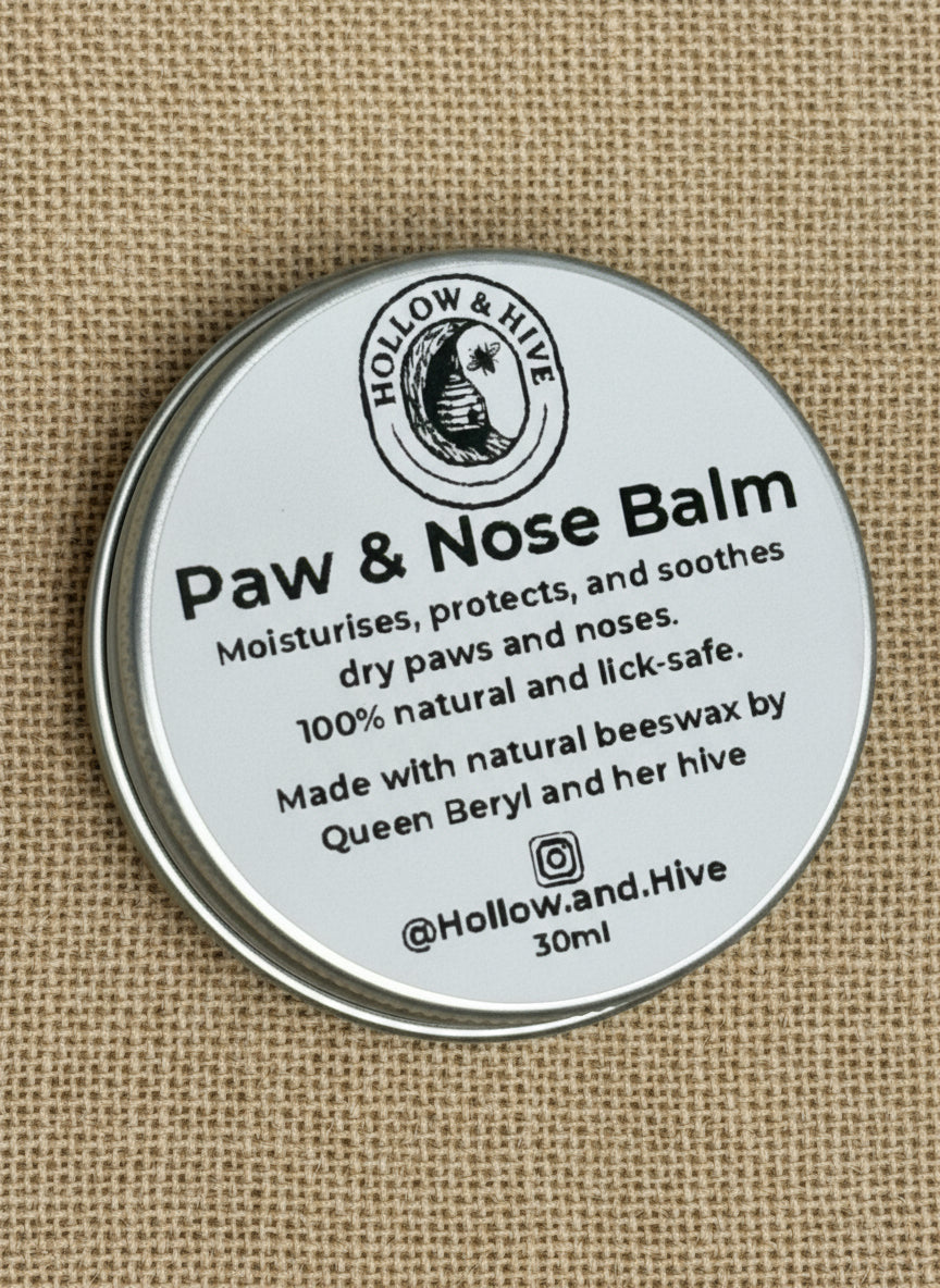 Hollow & Hive Natural Paw & Nose Balm – Moisturising, Protecting & Soothing
