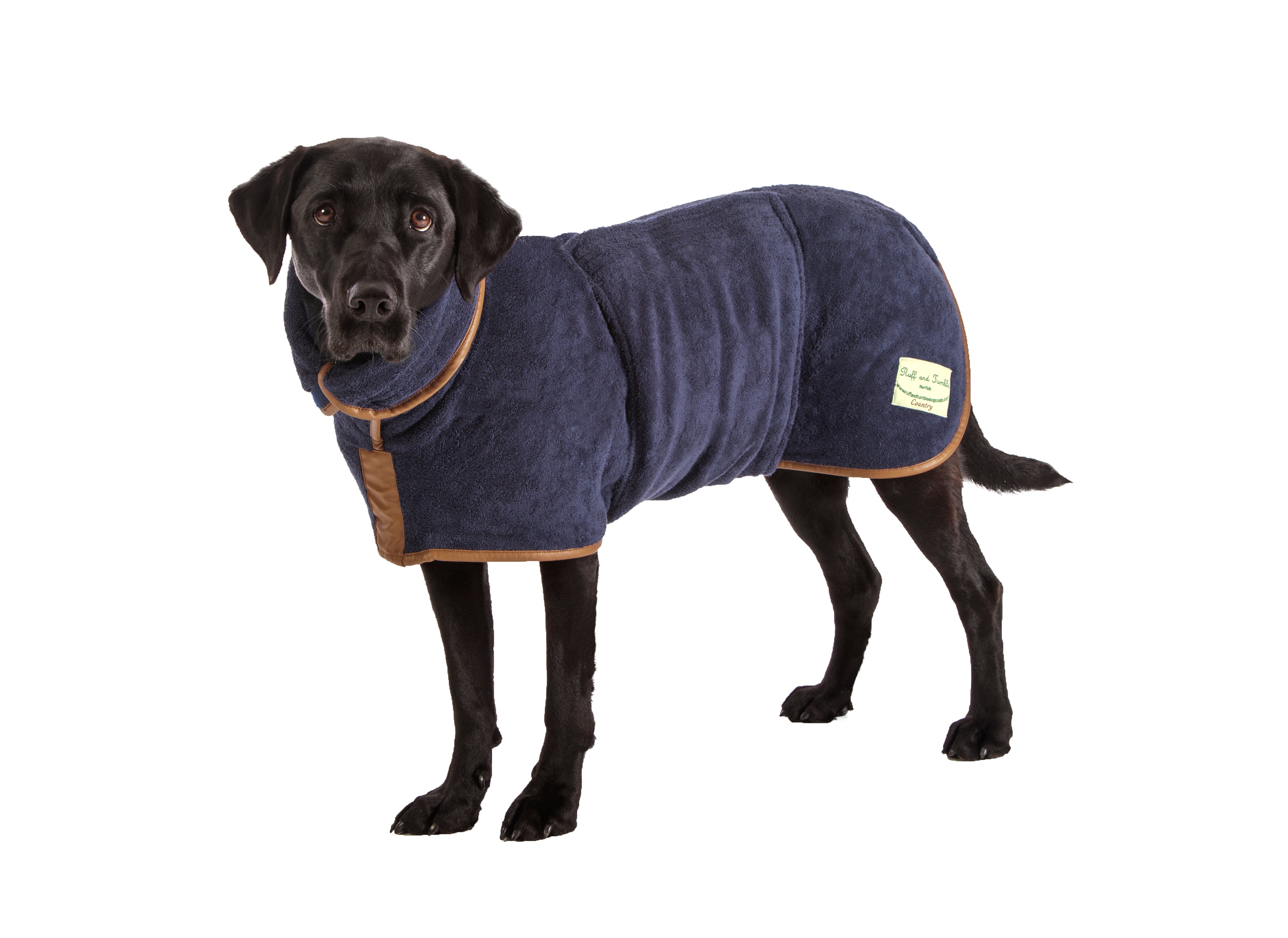 Country Dog Drying Coat – French Navy | Ruff and Tumble