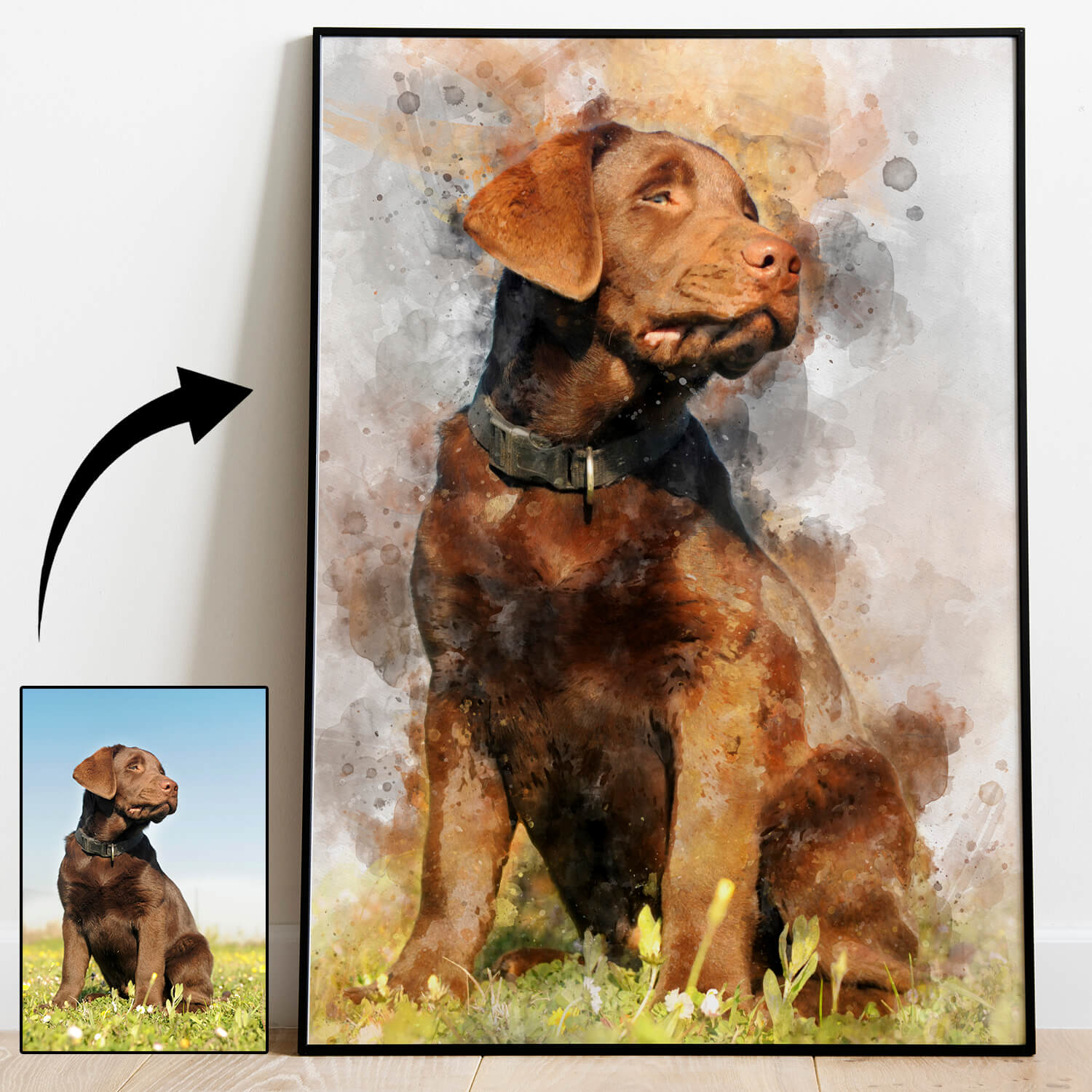 Watercolour Pet Portrait